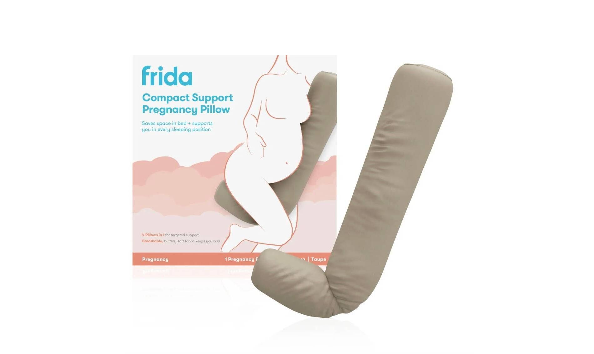 Frida Mom Compact Support 4-in-1 Pregnancy Pillow - Taupe
