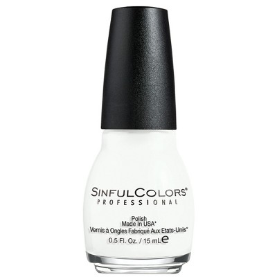 Sinful Colors Professional Nail Polish - 001 Snow Me White - 0.5 fl oz