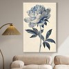 Art Remedy Delicate Blue Flower Minimalistic Botanical and Floral Art Prints Framed - 2 of 4