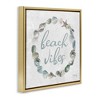 Stupell Industries Beach Vibes with Shells Black Floater Framed Canvas Wall Art - 3 of 4