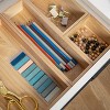 Martha Stewart 6pc Wooden Desk Drawer Organizer Set In Natural Wood: Desk Organization, Drawer Organization, Brown Wood - 2 of 4