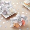 Bright Creations 36 Pack Silver Organza Bows with Twist Ties for Wedding Party Favors, Gift Basket, Baked Goods, Gift Bags, 4 x 3 In - 2 of 4