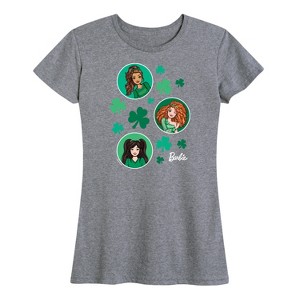 Women's - Barbie - St. Patrick's Day St. Paddys Collage Short Sleeve Graphic T-Shirt - 1 of 4