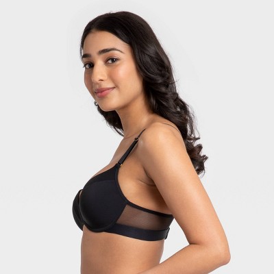 All.you.lively Women's No Wire Pushup Bra Jet Black 38dd Target