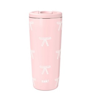Zak Designs 20 fl oz Stainless Steel Vacuum Serenity Tumbler with Slide Lid - 1 of 4