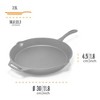Petromax Cast Iron Fire Skillet for Kitchen or Camping, Pre-Seasoned Cookware for Campfire or Home Oven and Stove, Conducts Heat Evenly, Long Handle - 3 of 4