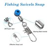 Unique Bargains Saltwater Freshwater Fishing Plastic Metal Swivels 10 Pcs - 3 of 4
