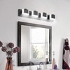 Dimmable LED Bathroom Vanity Light,Modern Black Acrylic Vanity Fixture Over Mirror,Wall Sconce for Bathroom/Bedroom - 3 of 4