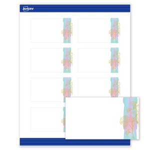 Avery Rectangle Business Cards, Floral Design, 2" x 3.5" - 1 of 4