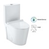 One Piece Toilet, Elongated Toilet - Powerful Flush 1.28 GPF, Soft-Close Seat, 12'' Rough-In, White Compact Design - 3 of 4