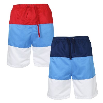 Galaxy By Harvic Men's Dry Tech Active Workout Training Running Performance Shorts - 2 Pack