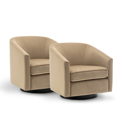 High back best sale barrel swivel chair