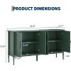 59"Buffet Cabinet with Storage, Modern Sideboard with 4 Doors and Adjustable Shelves, Credenza Coffee Bar Cabinet for Dining Room - 2 of 4
