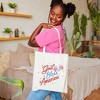 City Creek Prints Coquette God Bless America Canvas Tote Bag - 15x16 - Natural - 2 of 2