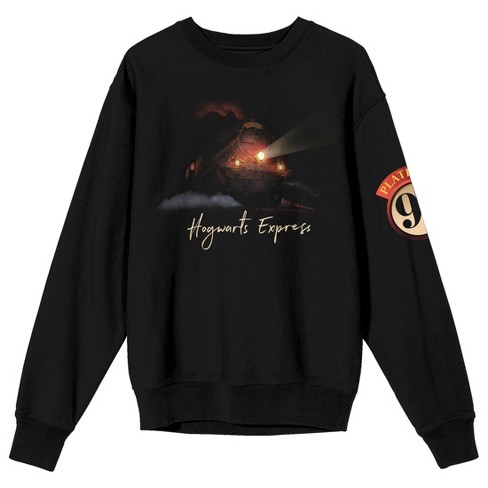 Harry Potter Hogwarts Express Women s Black Crew Neck Sweatshirt