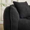 NicBex Fluffy Chenille Bean Bag Loveseat with 2 Pillows,High Resilience Foam Filled Recliner Sofa Beanbag for Adults,Cozy Lazy Chair for 2 - 4 of 4