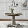 Belterra Round Dining Table Vintage Walnut/White - Lifestorey: 45.25" Farmhouse Style, MDF & Rubberwood - 2 of 4