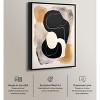Art Remedy Milk Butterscotch and Dark Chocolate Brown Earthy Abstract Wall Art Framed - 3 of 4