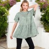 Anna-Kaci Women's Short Sleeve Babydoll Blouse with Ruffled Hemline and Loose Fit for Effortless Casual Style - image 2 of 4