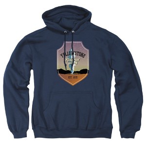 Men's Yellowstone National Park Sticker Pull-Over Hoodie - 1 of 4