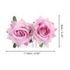 Unique Bargains Women's Portable Simulated Flowers Hair Clip Comb 1 Pc - 2 of 4