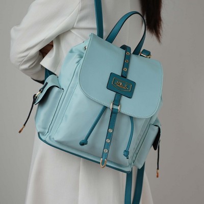 MKF Collection Paula Women's Backpack by Mia K- Baby Blue Navy — фото 3