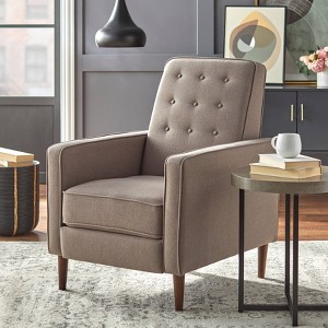 Arya Fabric Upholstered Press-Back Recliner - Buylateral - 1 of 4