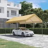 Outsunny 10' x 20' Carport, Portable Garage & Patio Canopy Tent, Adjustable Height, Anti-UV Cover for Car, Truck, Boat, Catering, Wedding - 3 of 4