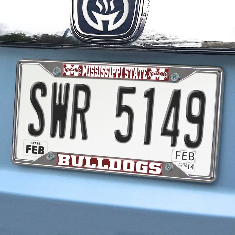 NCAA Mississippi State Bulldogs University Stainless Steel License Plate Frame, 2 of 4