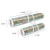 Hastings Home Wrapping Paper Storage Bags - Set of 2 - For 30" and 40" Rolls - Clear Totes With White Handles - 4 of 4