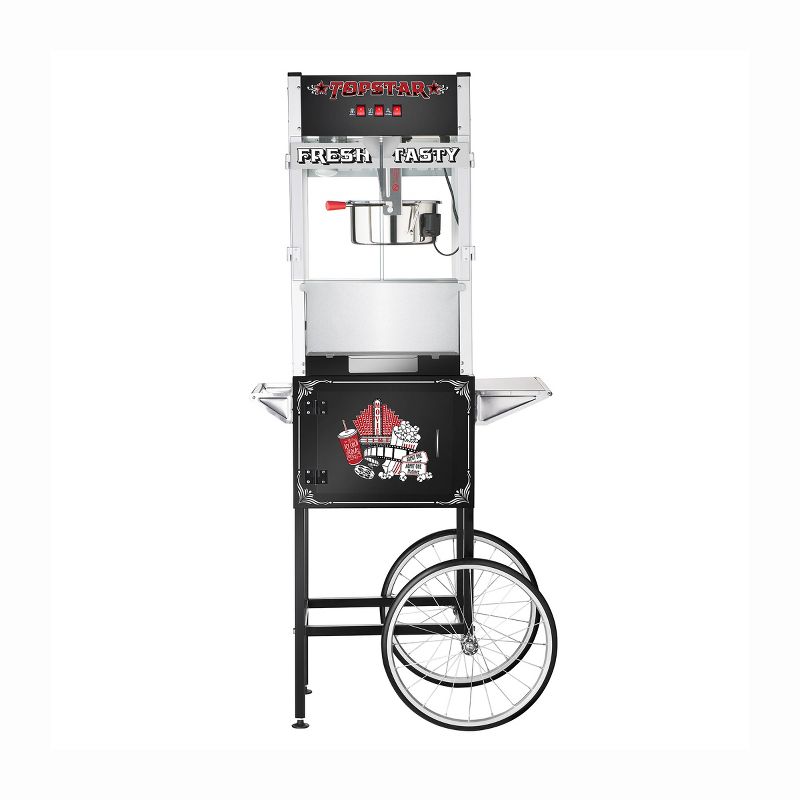 Great Northern Popcorn 12 oz.Top Star Electric Countertop Popcorn Machine with Cart - Black, 1 of 5