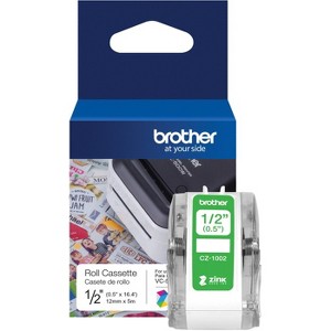 Brother - Genuine CZ-1002 Continuous - Zero Ink technology - Paper - White - 1/2 in. - 1 Each - 1 of 3