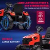 24V 3-in-1 Kids Electric Ride-On Tractor with Excavator & Bulldozer Attachments - Remote Control, LED Lights, Music, USB Charger - 2 of 4