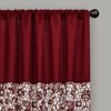 Lush Décor Estate Garden Window Panel Single Red 54x84 - 4 of 4