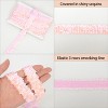 Elastic Sequin Trim, 1.2 Inch 3 Row Flat Glitter Paillette Sequin Strip, Metallic Stretch Sequin Ribbon Sewing DIY Project, 5 Yards - 3 of 4
