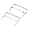 Unique Bargains Office 3.1" Capacity Silver Tone Prong Files Clamp Paper Fasteners 50 Sets - 4 of 4