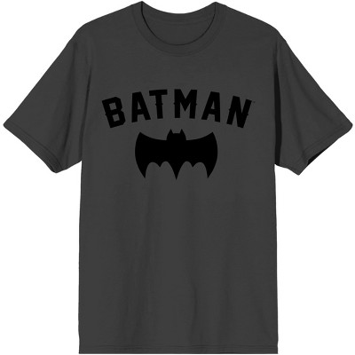 Batman Logo Juniors Boyfriend Charcoal T-shirt : Target