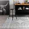 World Rug Gallery Bohemian Lines Washable Non Slip Area Rugs - 2 of 4