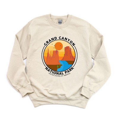 Simply Sage Market Women's Graphic Sweatshirt Grand Canyon National Park Badge