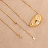 Chunky Gold Silver Pendant Necklace for Women, Trendy Charm Choker Thick Hammered Hollow Long Chain Necklaces Prom Holiday Fashion Jewelry Gift. - 4 of 4