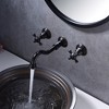 Sumerain Wall Mount Bathroom Sink Faucet, ORB Wall Mount Faucet with Valve Traditional Vintage Theme - 2 of 4