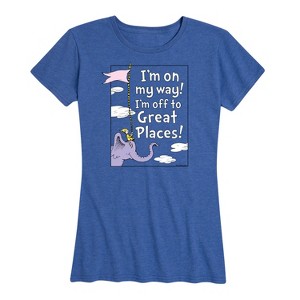 Women's - Dr. Seuss - I'm On My Way Short Sleeve Graphic T-Shirt - 1 of 4