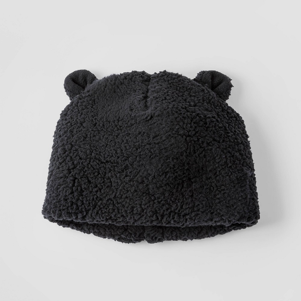 Girls' Fleece Ear Beanie - Cat & Jack Black