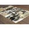 Oriental Weavers Pasargad Home Bowen Collection Fabric Black/Gold Abstract Pattern- Living Room, Bedroom, Home Office Area Rug, 2' 3" X 7' 6" - 2 of 4