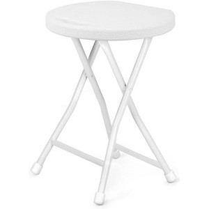 Folding 18in Bar Stool - Portable w/Handle, 600Lbs Capacity & Anti-Slip Feet for Kitchen Indoor Outdoor - 1 of 4