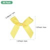 Unique Bargains Polyester Mini Ribbon Bows Craft Satin Ribbon Bow 1.6x1.6 Inch 50 Pcs - 3 of 4