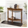 XIYUYEU Unique Small Triangle Console Table with Storage,Sofa Table for Living Room,Entryway,Hallway,Corner - 2 of 4