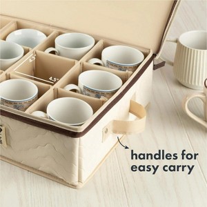 LunaLulinlk Hard Shell China Storage 5 Piece Set - Beige Quilted - 1 of 4