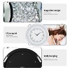 Round Mirror Wall Clock Crushed Diamond - 4 of 4