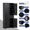 NicBex 72.2 Inch Tall Bathroom Storage Cabinet,Modern Storage Cabinet with 1 Drawer and 4 Doors for Living Room,Home Office - 4 of 4